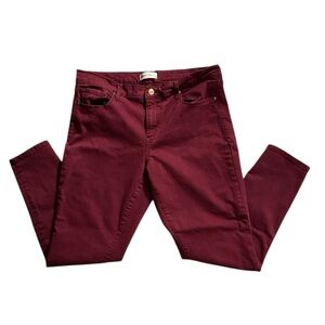 Women's Gap Sculpt Burgundy Skinny Jeans